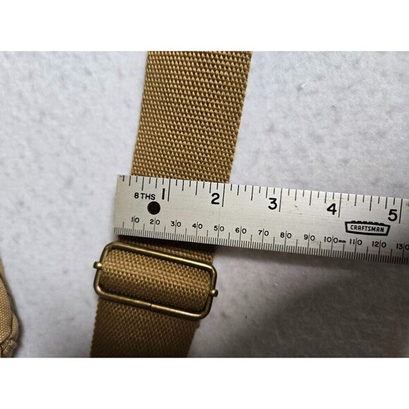 Bestek Canvas Messenger Bag For Cameras W/ Adjustable Strap & Buckles Khaki - Picture 14 of 16